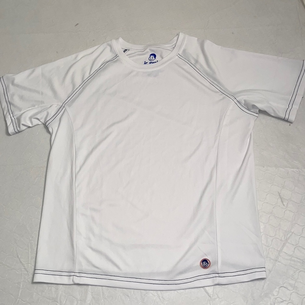 Jr Swim white unisex rash guard L = 12